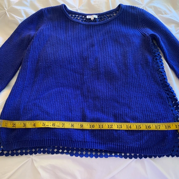 Claudie Pierlot Blue Sweatshirt with Detailed Back - Picture 7 of 11